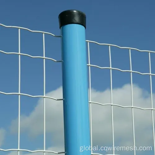 Metal Steel Wire Mesh Fence Green PVC Coated Welded Wire Mesh Fence Factory